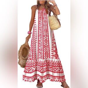 NWT- Women’s Flowy Boho Maxi Dress